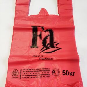 Пакет маечка 8гр 30х55 "FA"  (50 Штук)