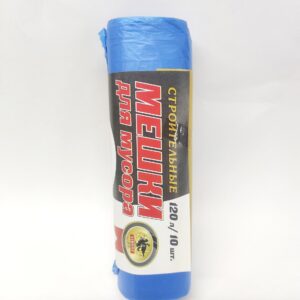 Мешки для мусора прочные "VIKONT" 120л/10штук (ПНД) (Синий)