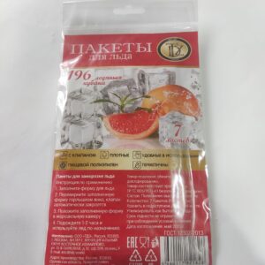 Пакет для льда 196 кубика (7*28) п/п пакете