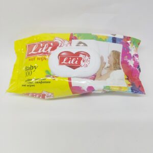 Салфетки влажные с клапаном "Lili" (100 Штук)