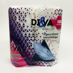 Полотенце "Diva" 2-х слойное 10мерт